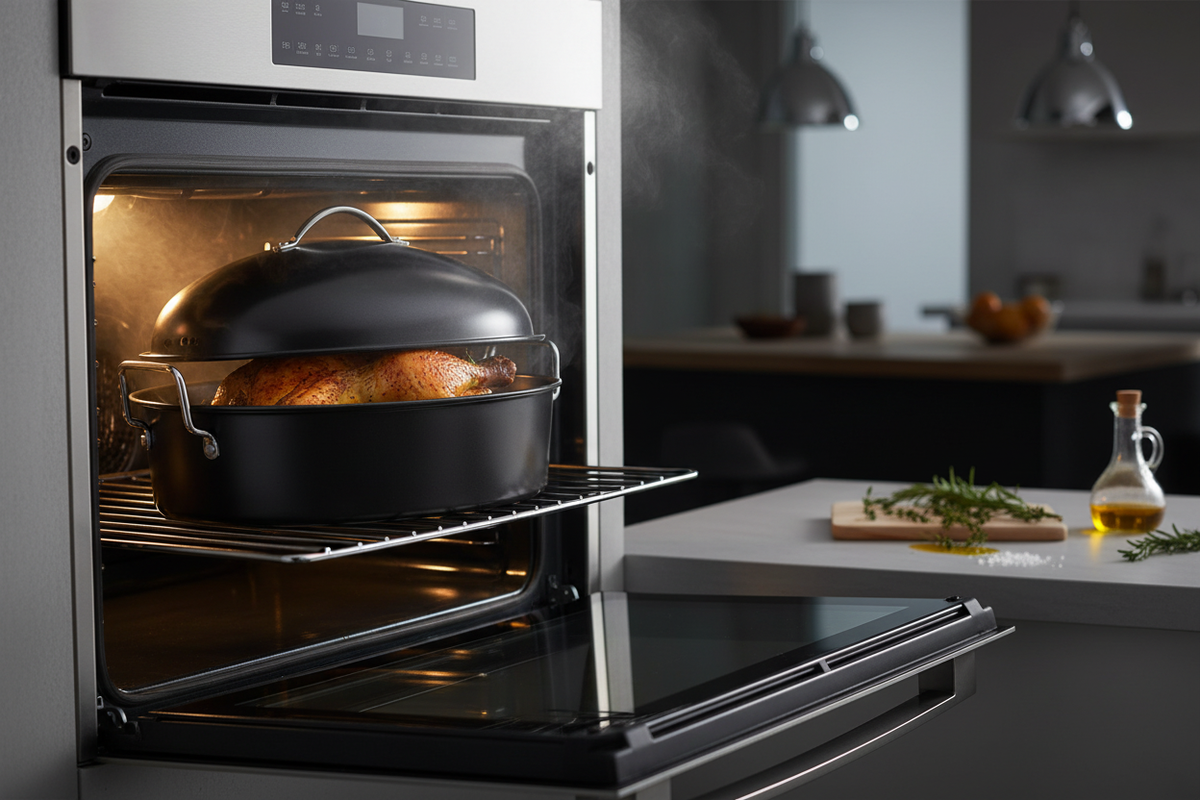 Roaster Pan in Oven