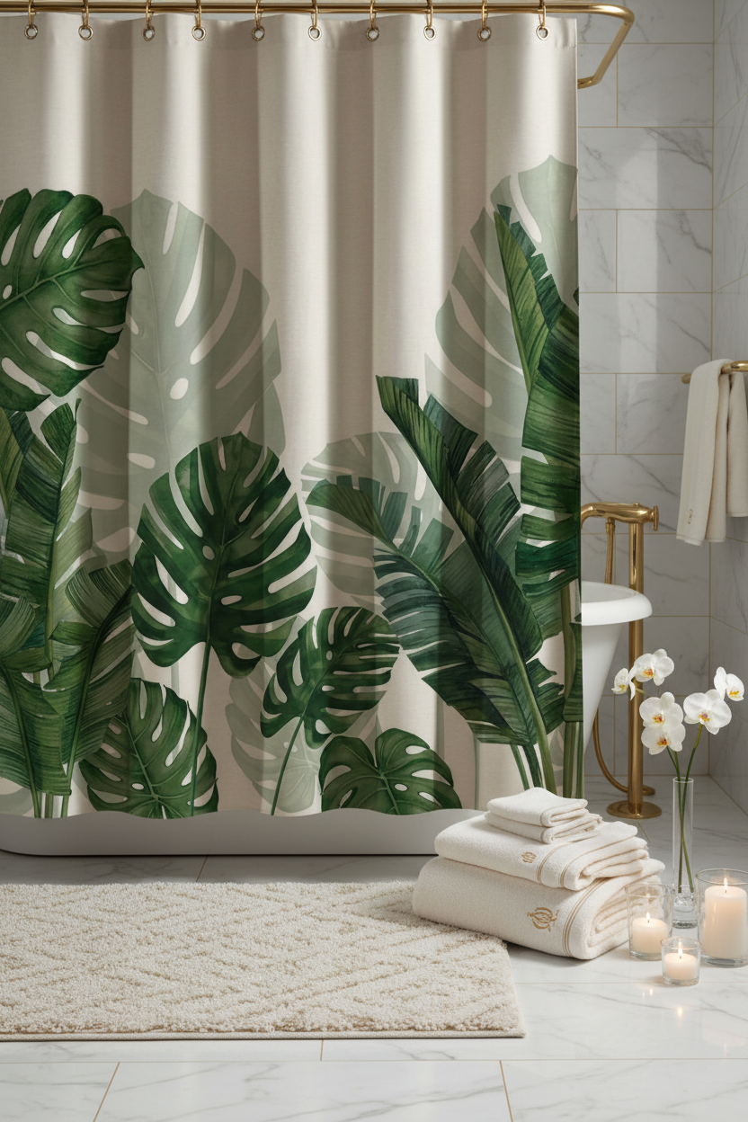 Shower Curtain – Cream Luxury Scene