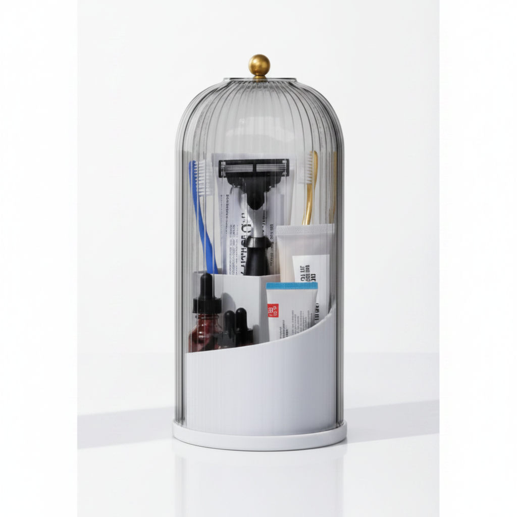 Smoky Grey Birdcage Organizer – White Background