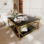 Square Glass Coffee Table Recreated