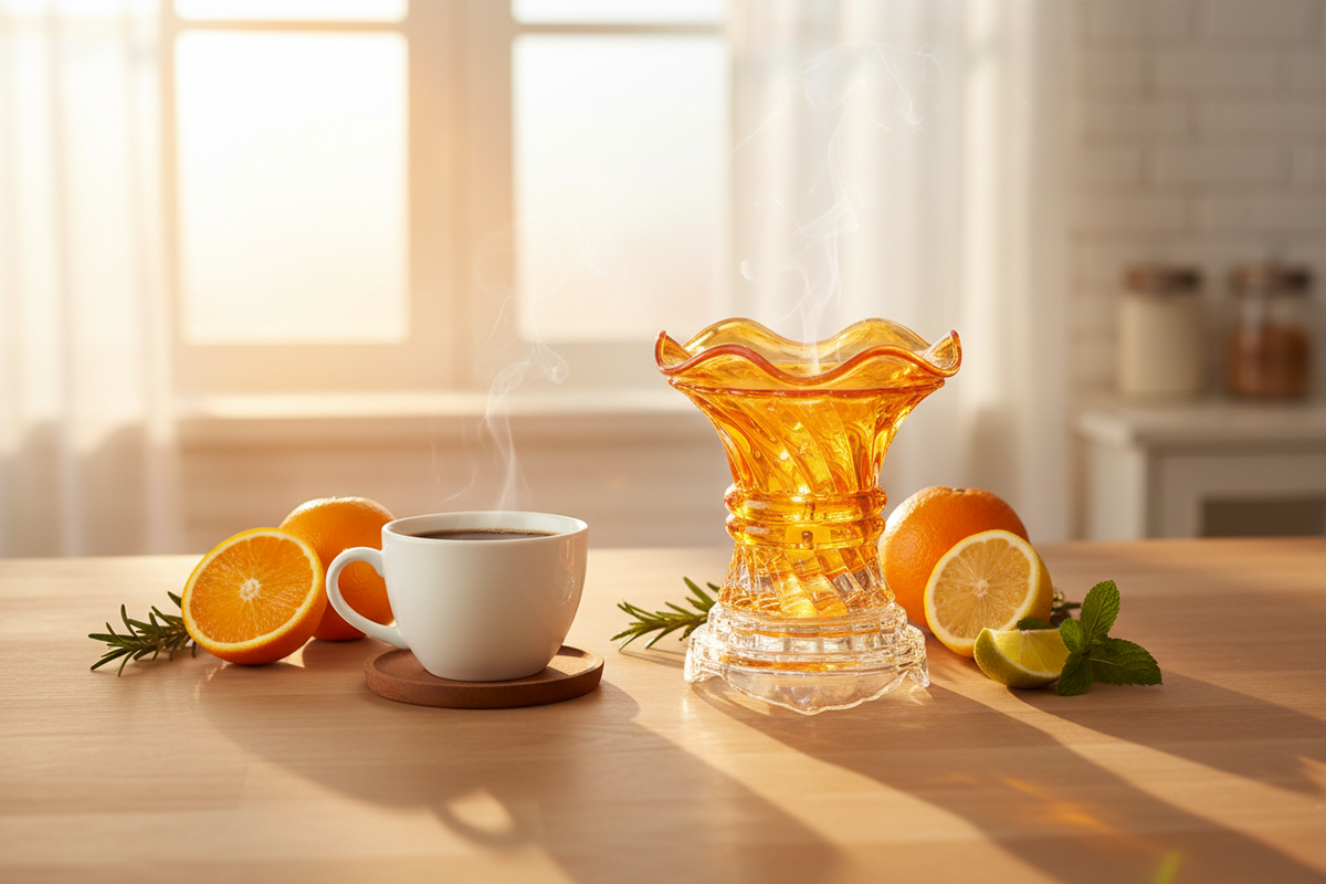 Sunny kitchen amber warmer