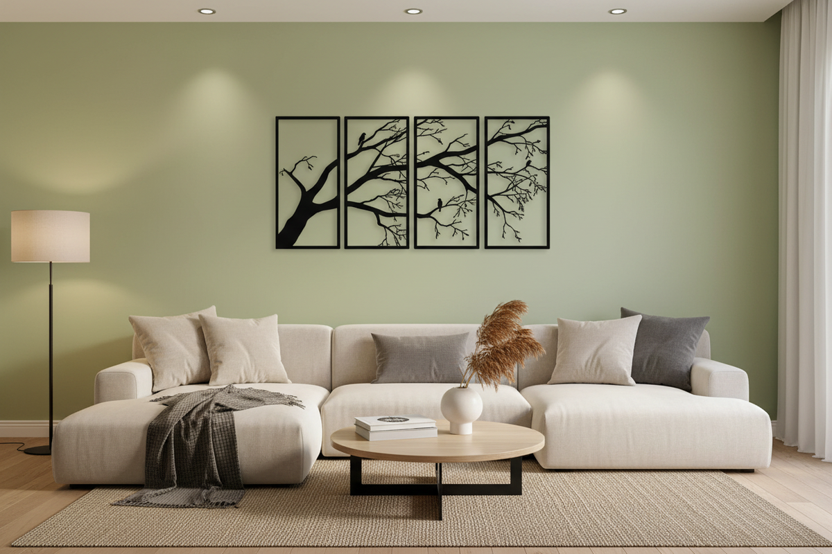 Wall Art in Living Room Scene